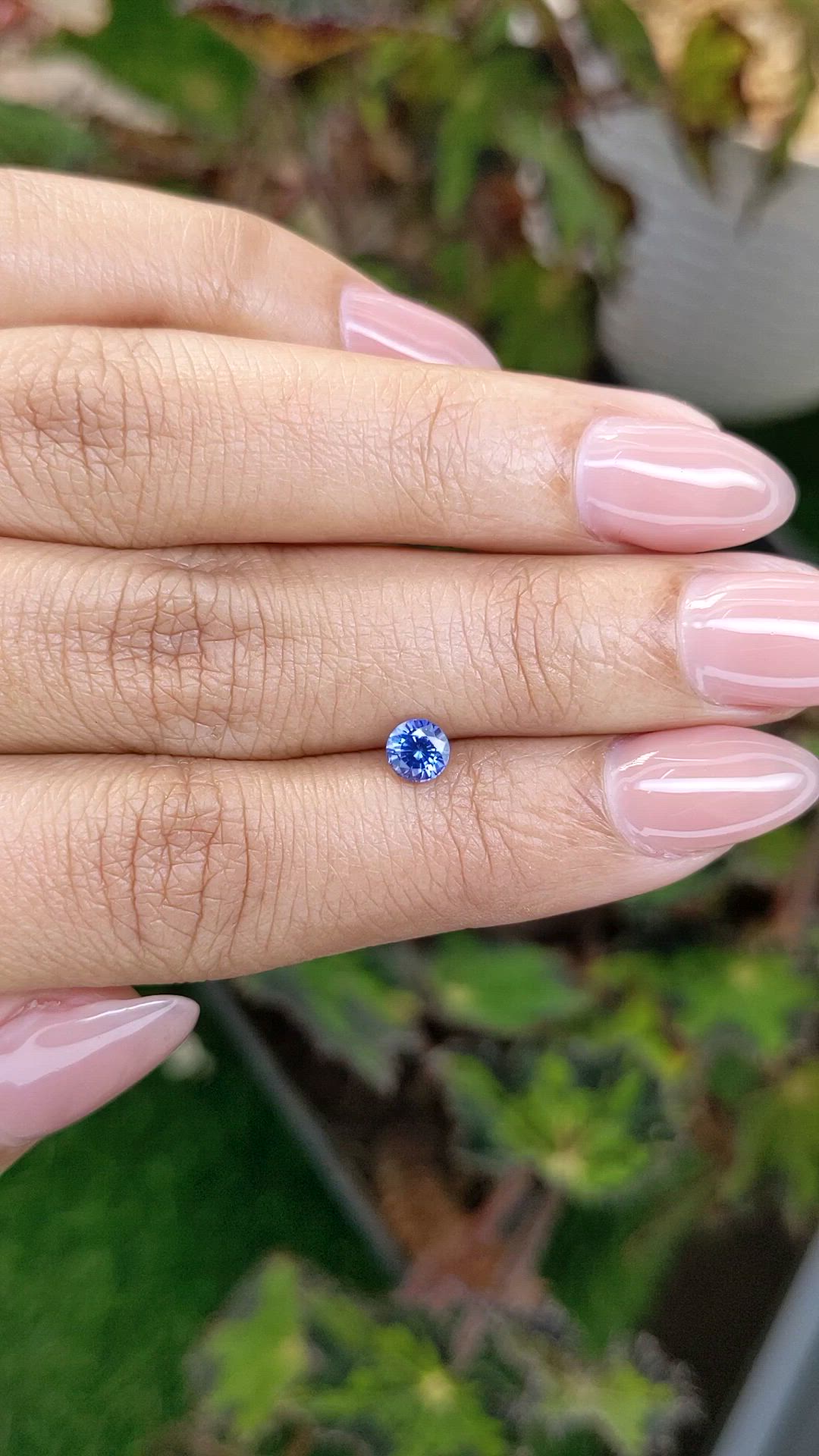 0.53 Ct. Blue Sapphire from Ceylon (Sri Lanka) Size Video