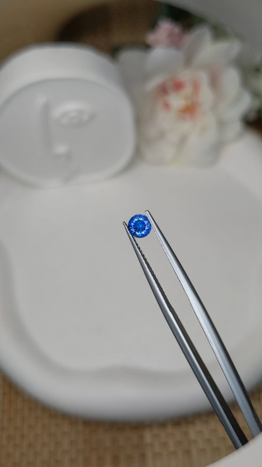 0.47 Ct. Blue Sapphire from Ceylon (Sri Lanka) Size Video