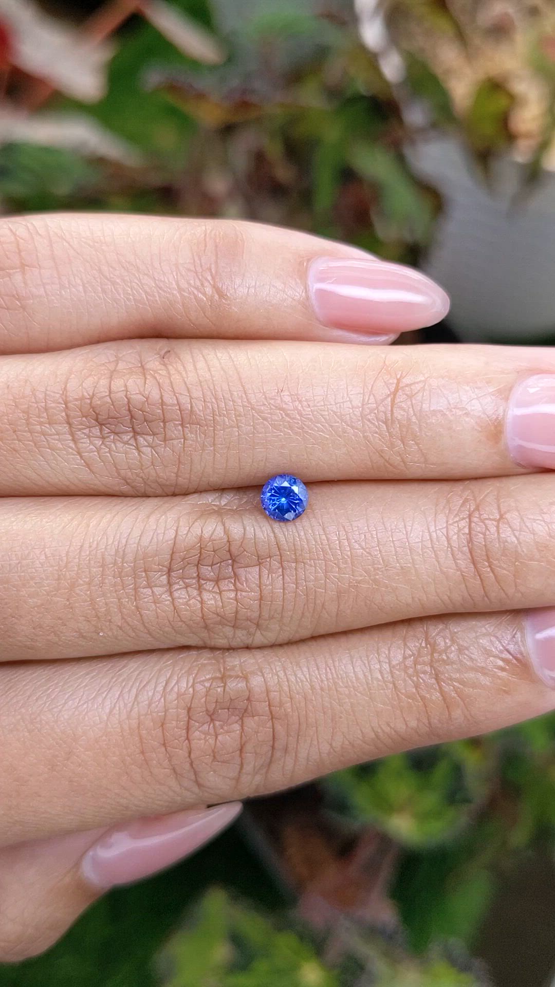 0.47 Ct. Blue Sapphire from Ceylon (Sri Lanka) Size Video