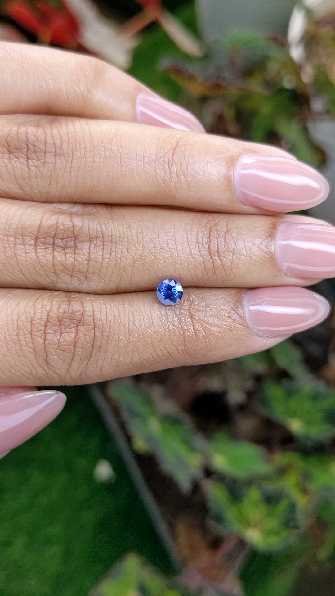 0.60 Ct. Blue Sapphire from Ceylon (Sri Lanka) Size Video