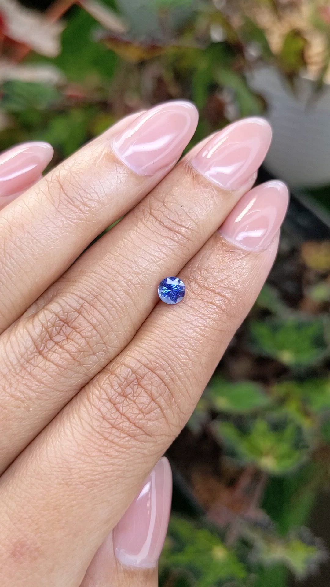 0.60 Ct. Blue Sapphire from Ceylon (Sri Lanka) Size Video