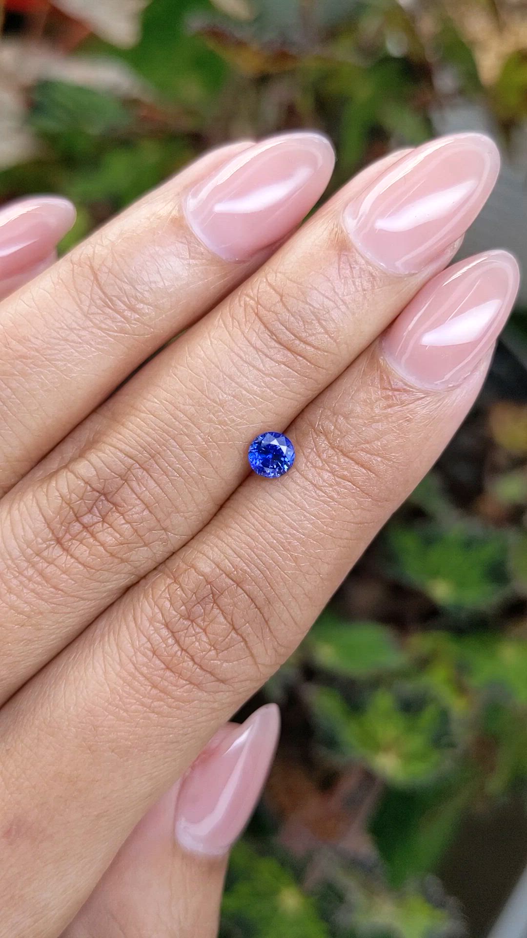0.53 Ct. Blue Sapphire from Ceylon (Sri Lanka) Size Video