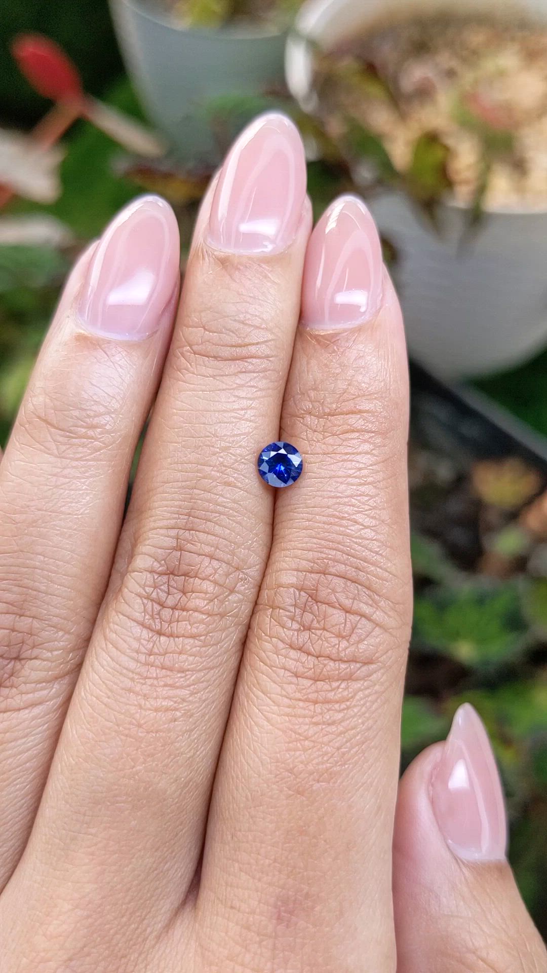 0.50 Ct. Blue Sapphire from Ceylon (Sri Lanka) Size Video