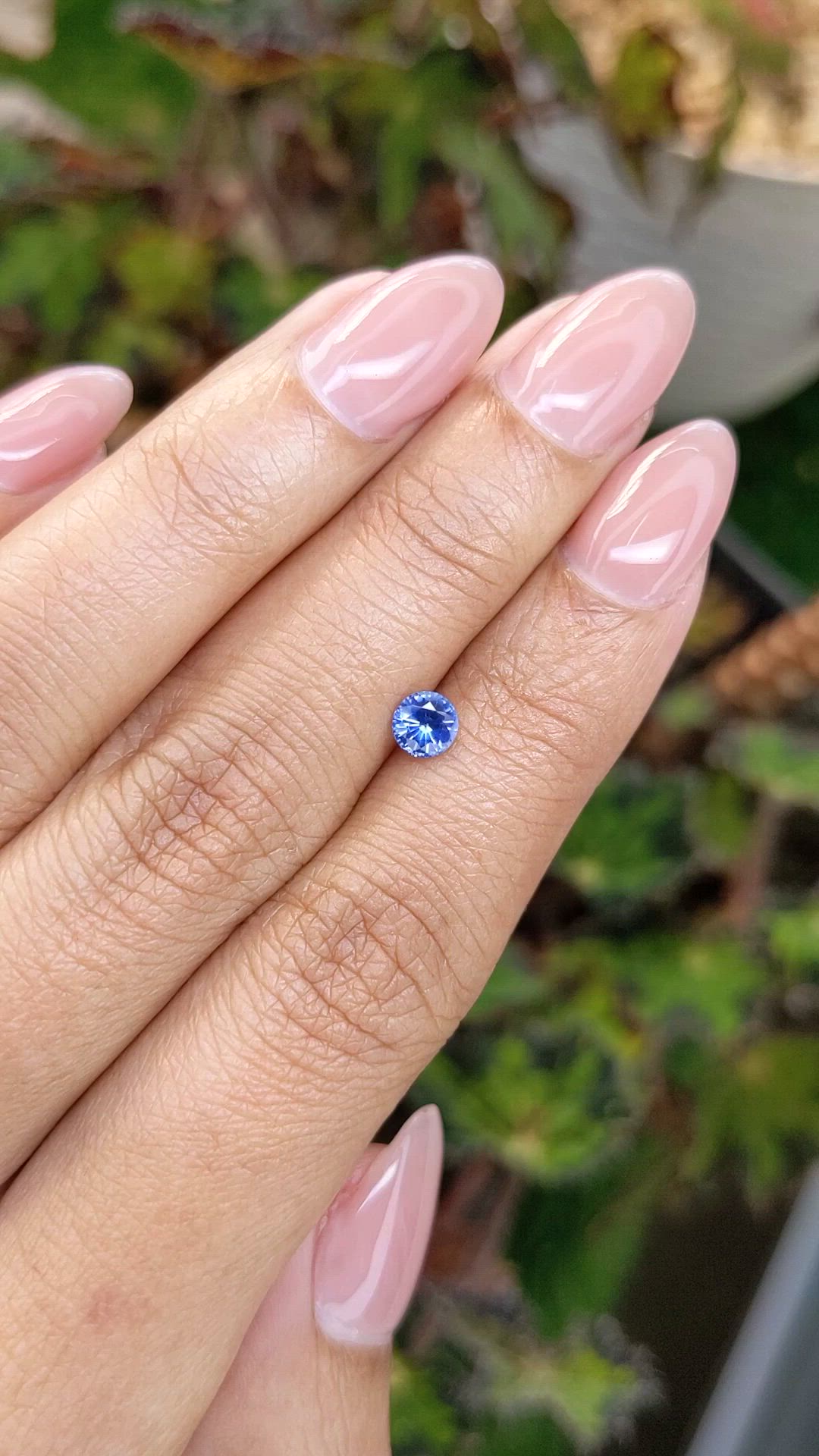 0.51 Ct. Blue Sapphire from Ceylon (Sri Lanka) Size Video