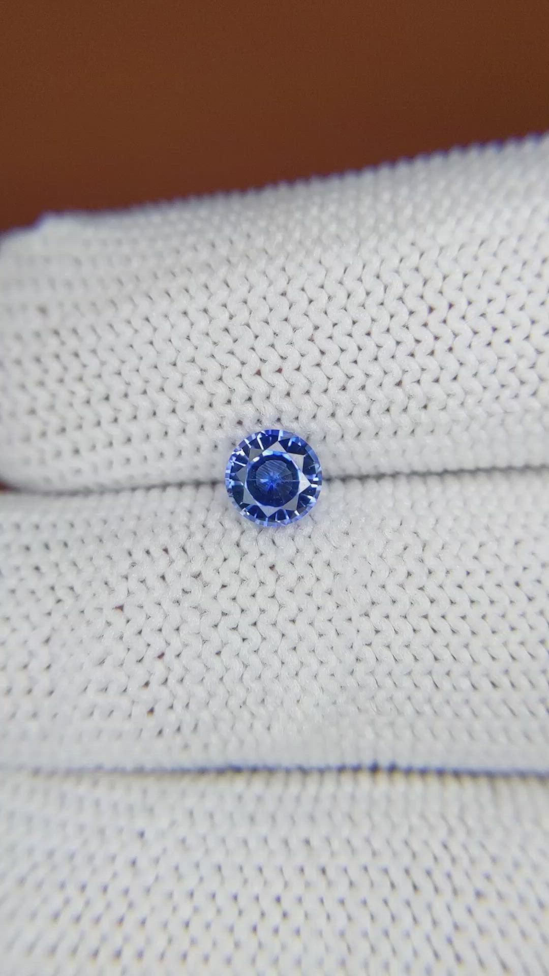 0.62 Ct. Blue Sapphire from Ceylon (Sri Lanka) Size Video