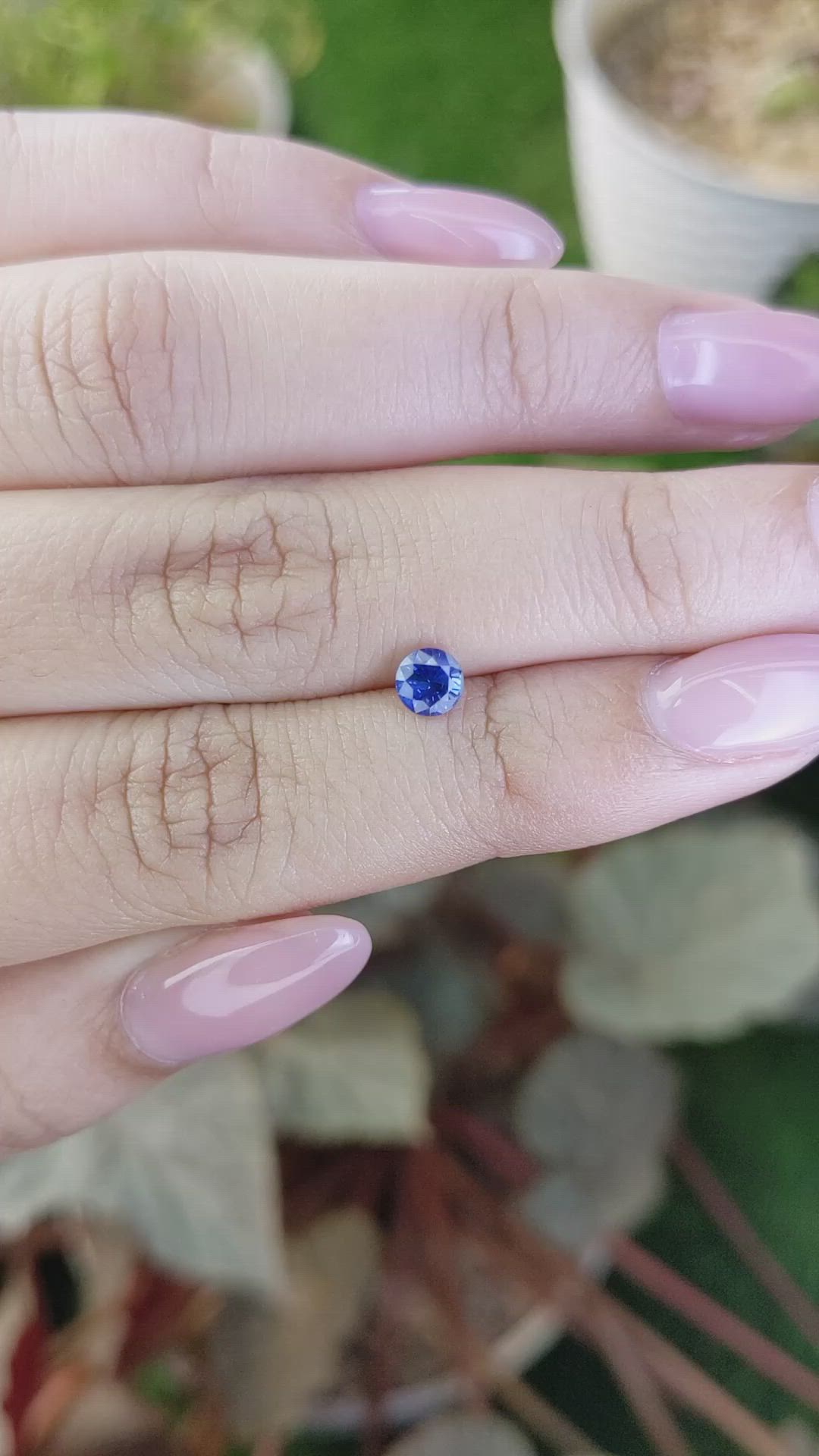 0.50 Ct. Blue Sapphire from Ceylon (Sri Lanka) Size Video