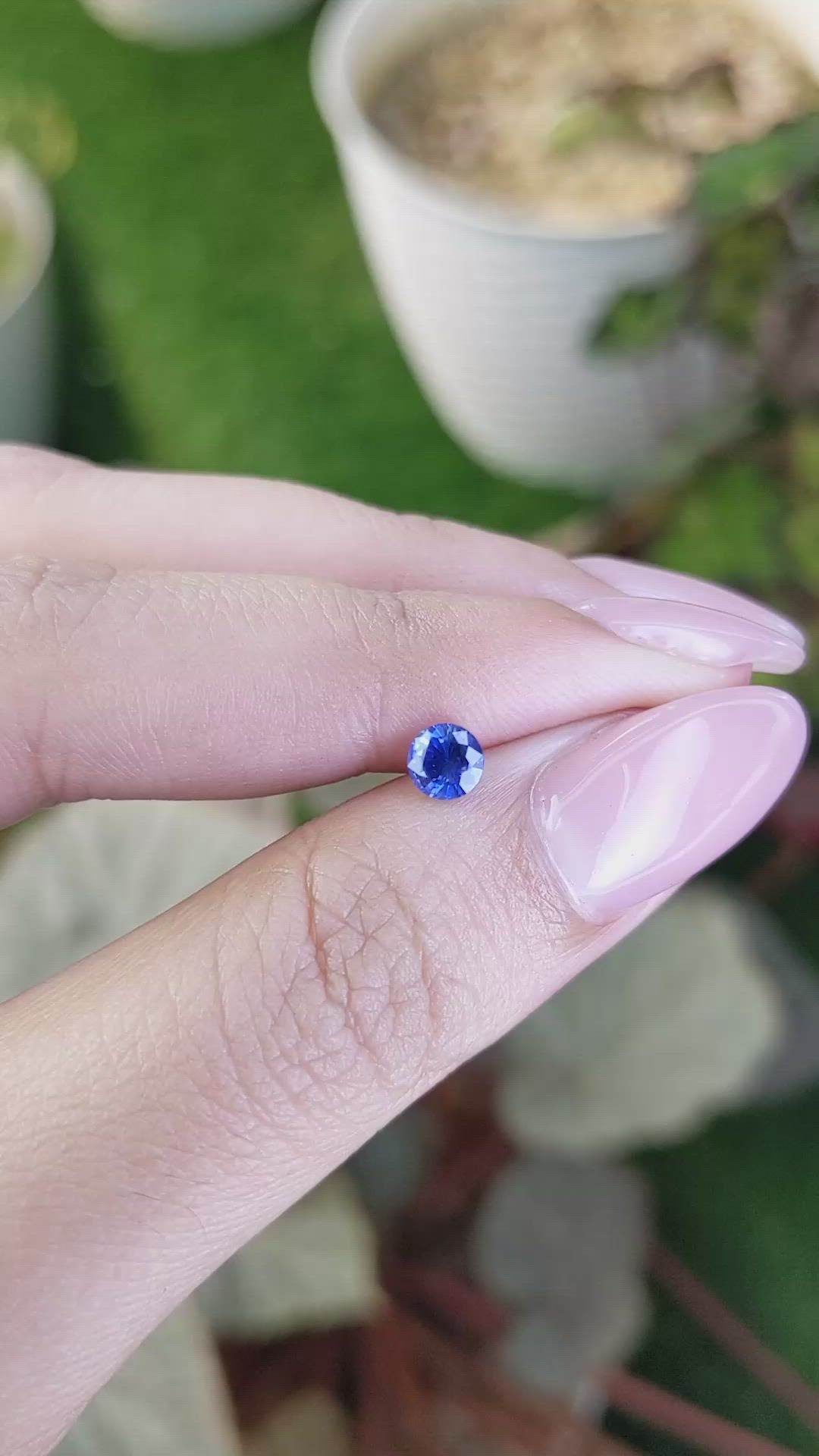 0.50 Ct. Blue Sapphire from Ceylon (Sri Lanka) Size Video