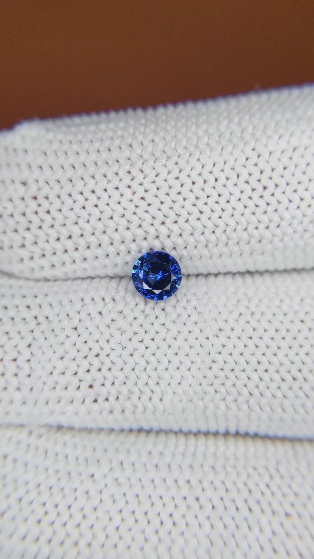 0.46 Ct. Blue Sapphire from Ceylon (Sri Lanka) Size Video