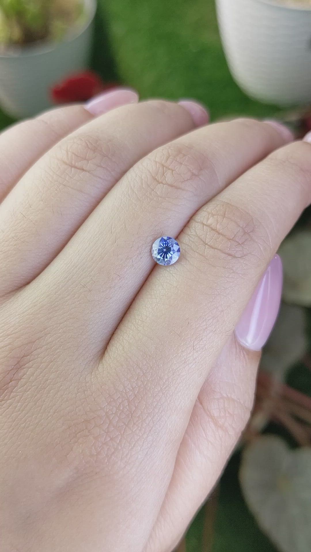 0.66 Ct. Blue Sapphire from Ceylon (Sri Lanka) Size Video