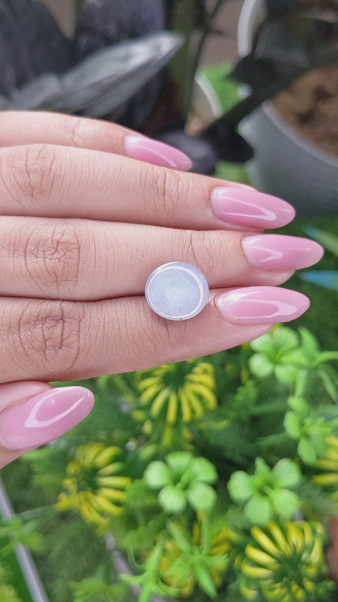 7.35 Ct. Grey Star Sapphire from Ceylon (Sri Lanka) Size Video