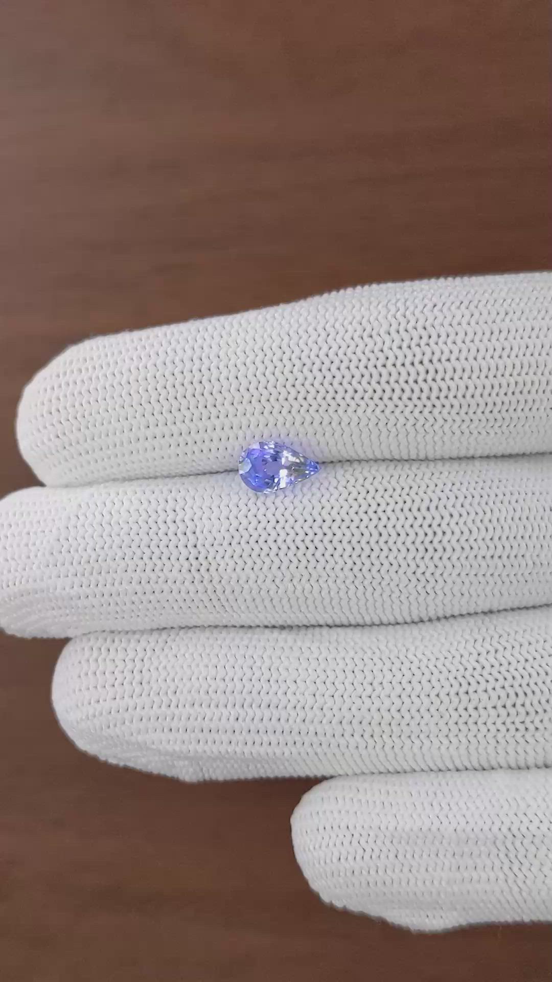1.35 Ct. Bi Color / Parti Sapphire from Ceylon (Sri Lanka) Size Video