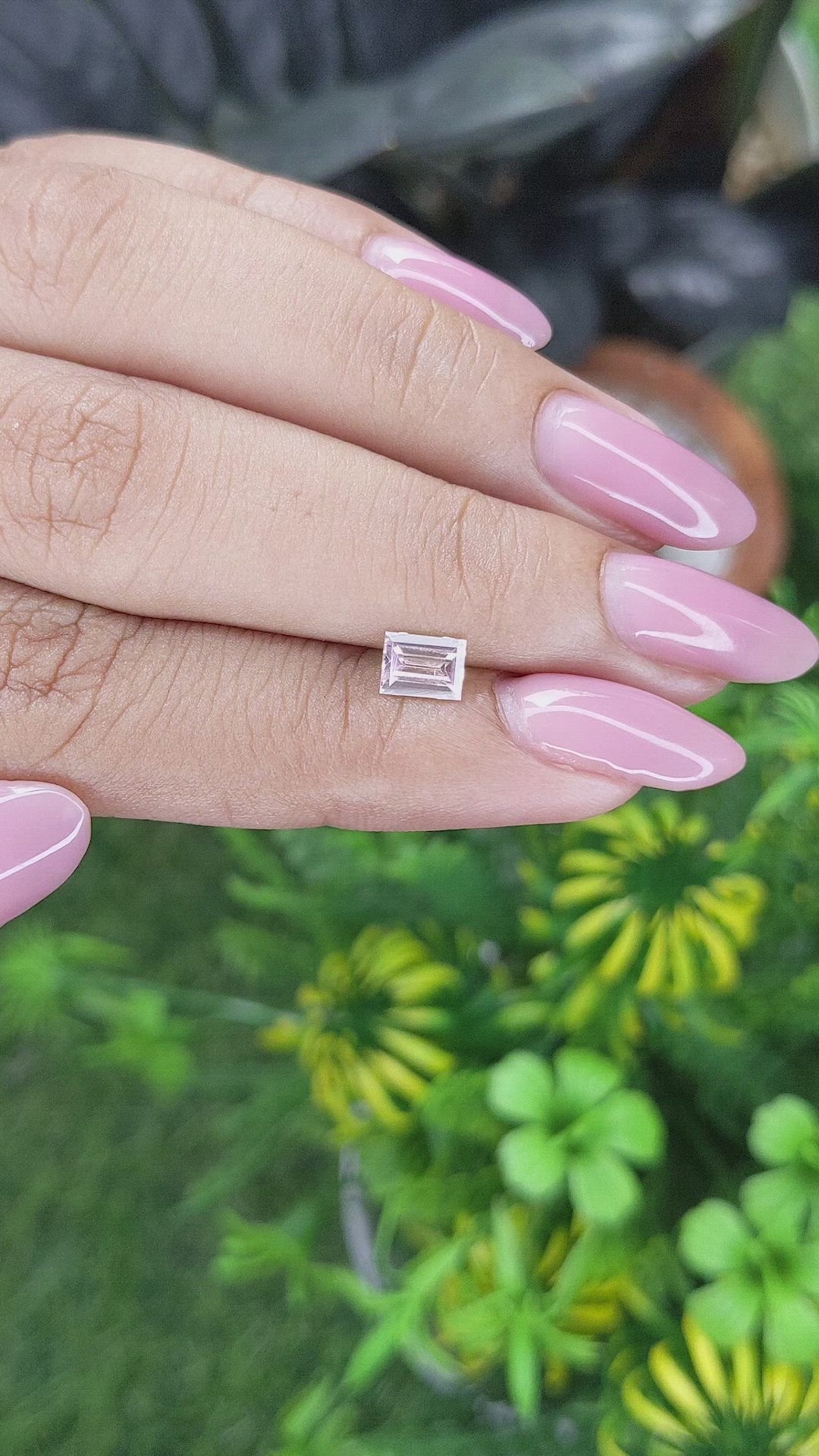 0.65 Ct. Pink Sapphire from Madagascar Size Video