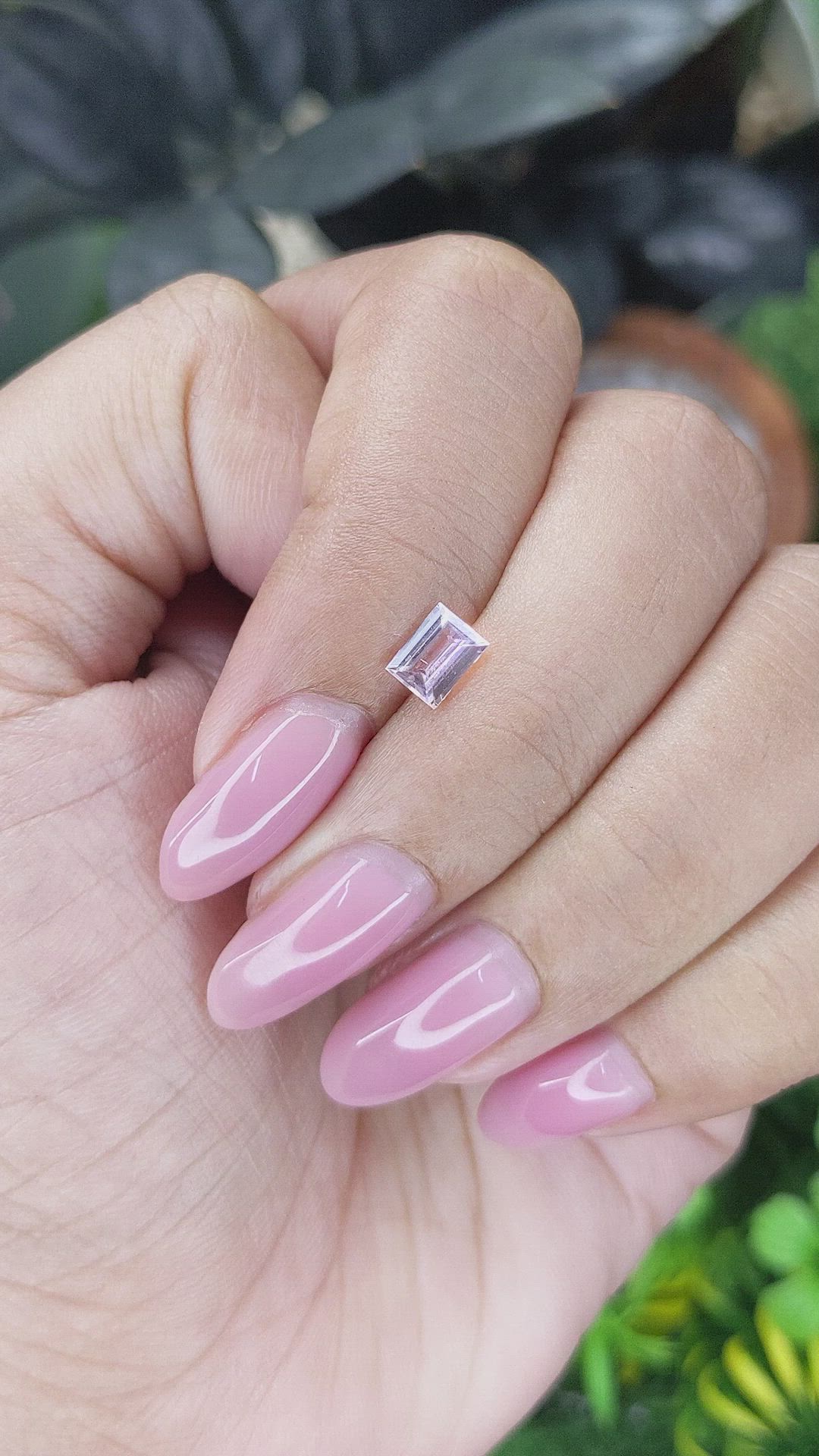 0.65 Ct. Pink Sapphire from Madagascar Size Video
