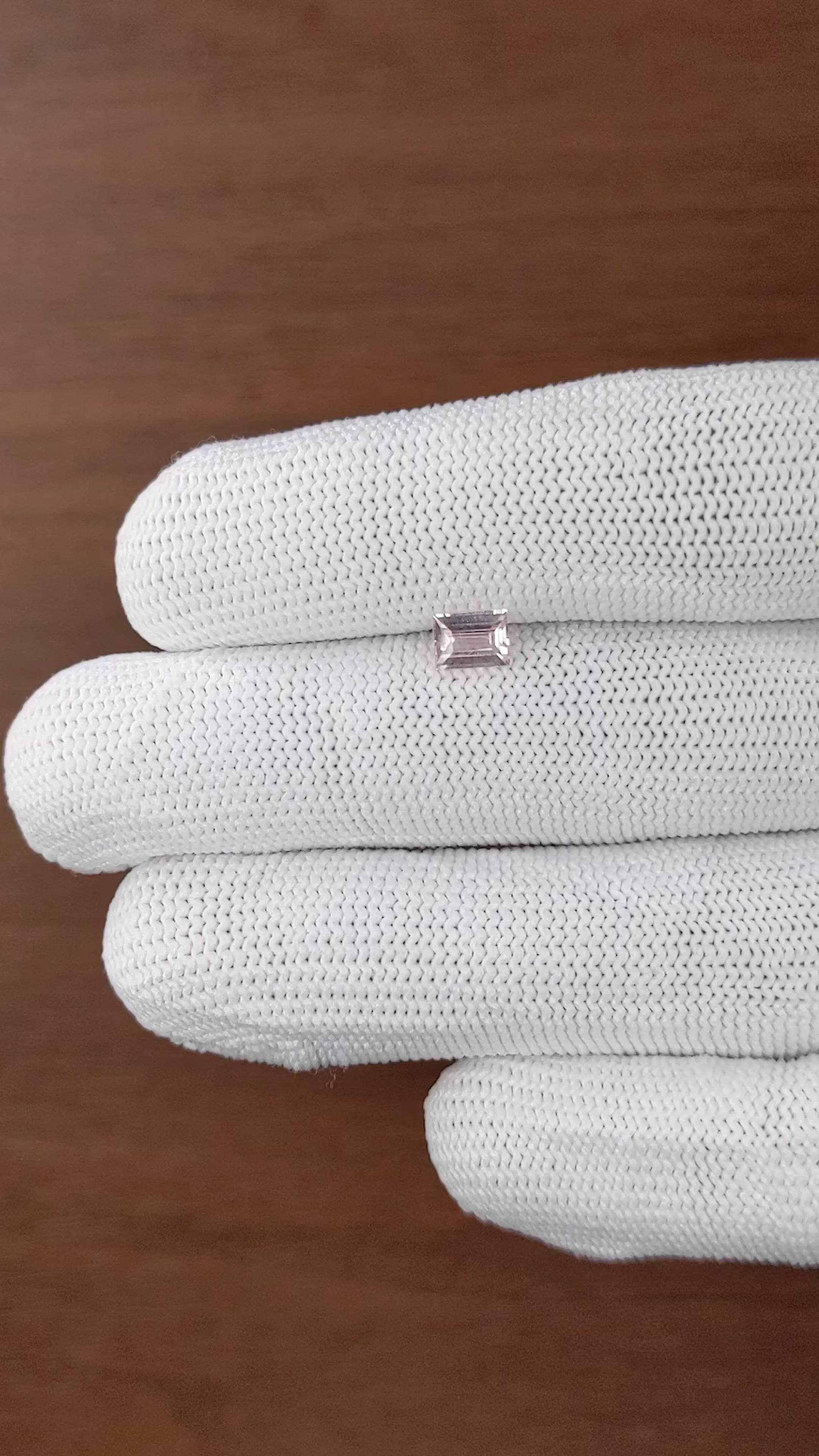 0.65 Ct. Pink Sapphire from Madagascar Size Video