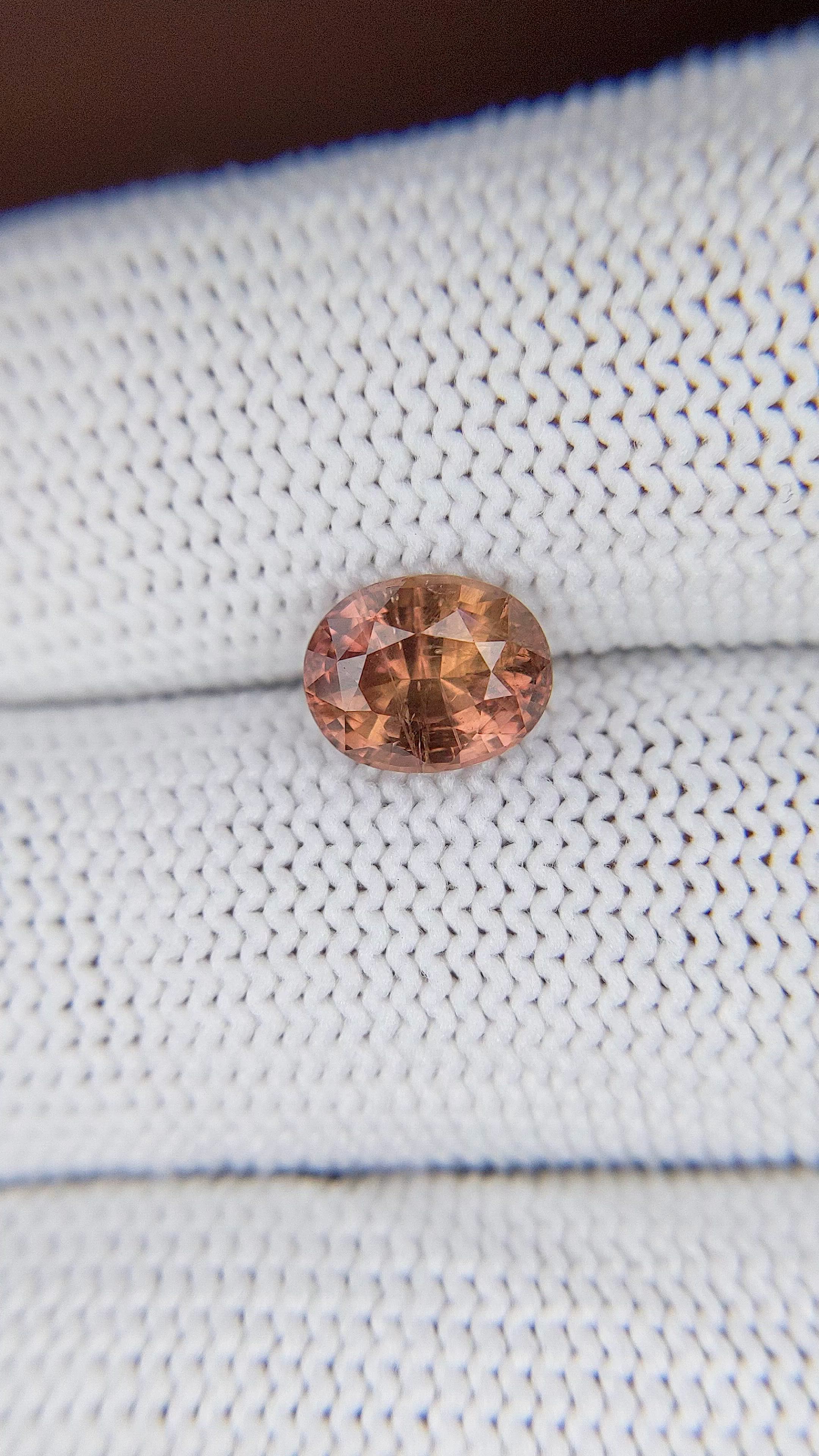 2.00 Ct. Padparadscha Sapphire from Madagascar Size Video