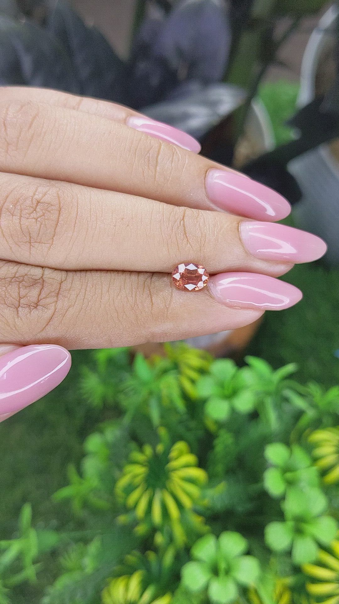 0.87 Ct. Padparadscha Sapphire from Tanzania Size Video