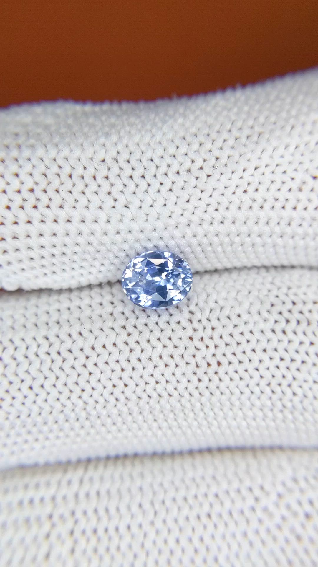 1.13 Ct. Blue Sapphire from Ceylon (Sri Lanka) Size Video