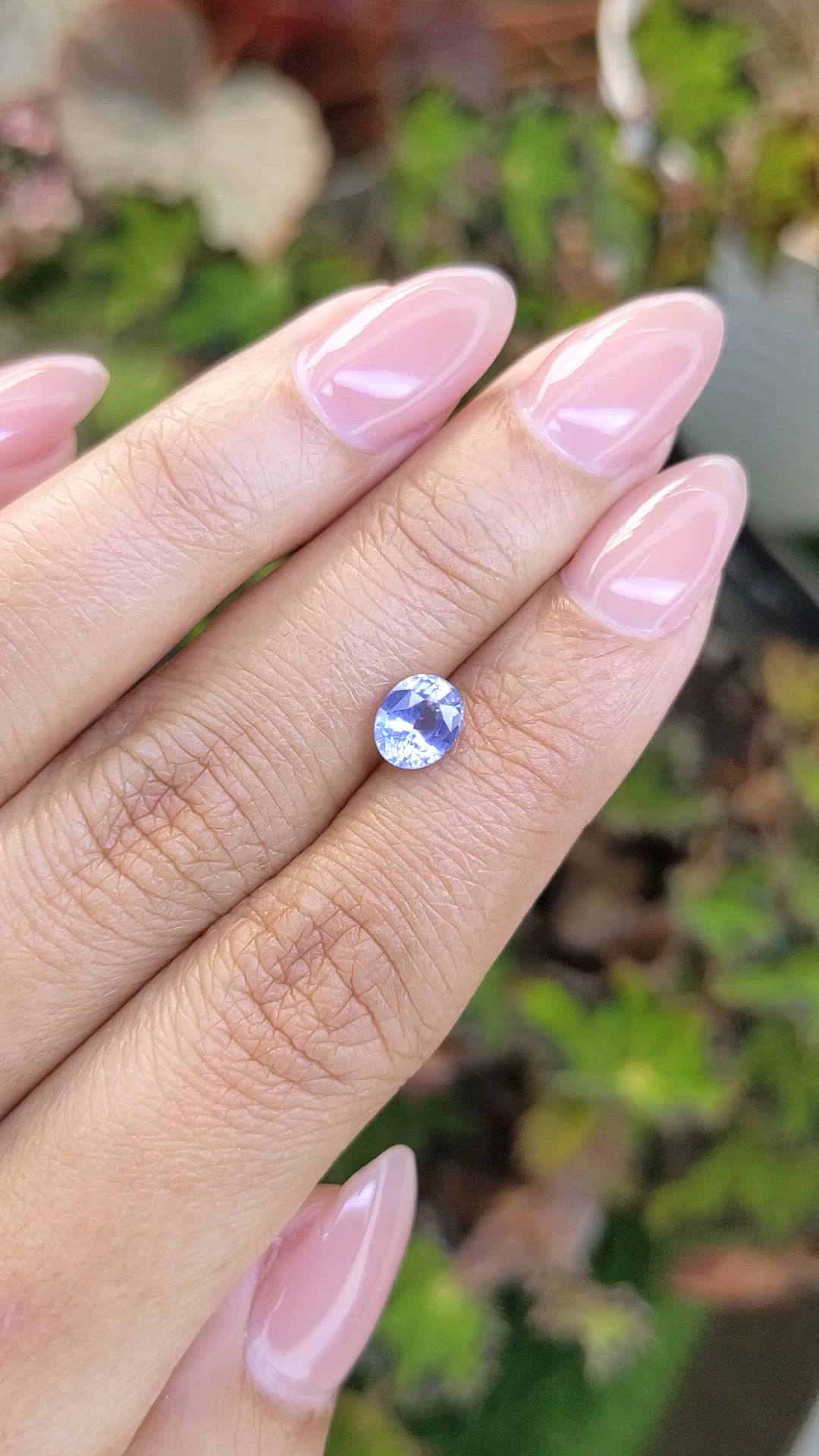 1.13 Ct. Blue Sapphire from Ceylon (Sri Lanka) Size Video