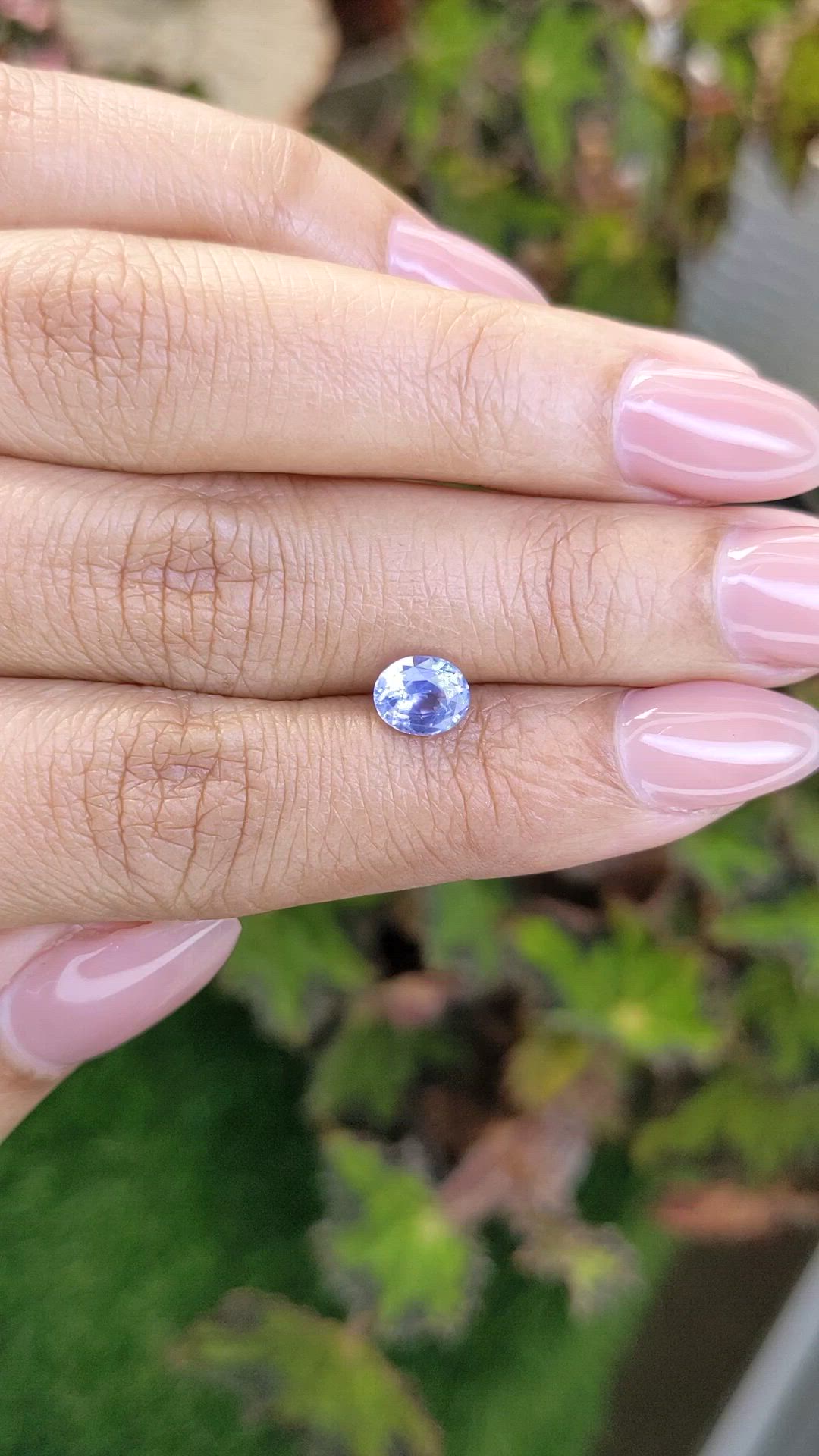 1.13 Ct. Blue Sapphire from Ceylon (Sri Lanka) Size Video