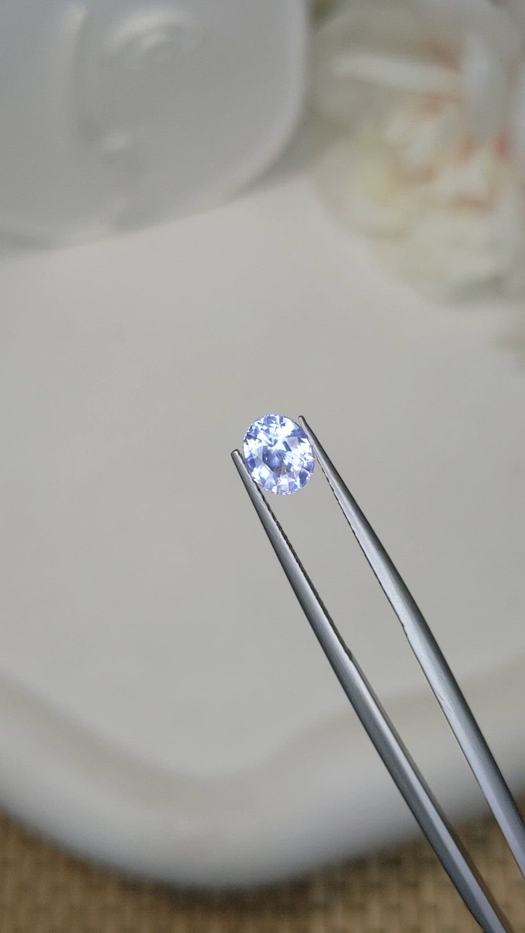 1.13 Ct. Blue Sapphire from Ceylon (Sri Lanka) Size Video