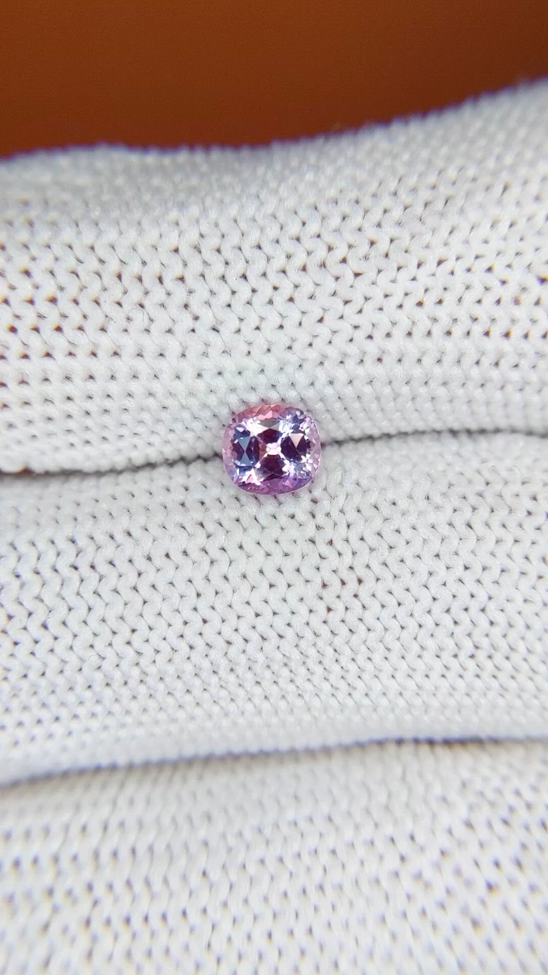 0.71 Ct. Pinkish Purple Sapphire from Ceylon (Sri Lanka) Size Video