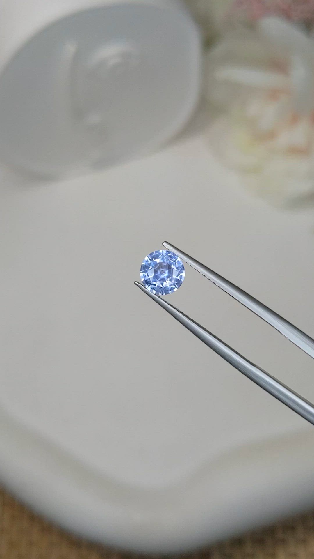 1.09 Ct. Blue Sapphire from Ceylon (Sri Lanka) Size Video