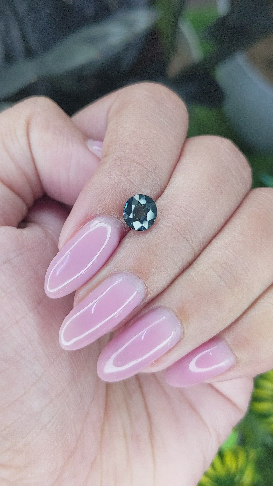 1.53 Ct. Greenish Blue Sapphire from Ceylon (Sri Lanka) Size Video