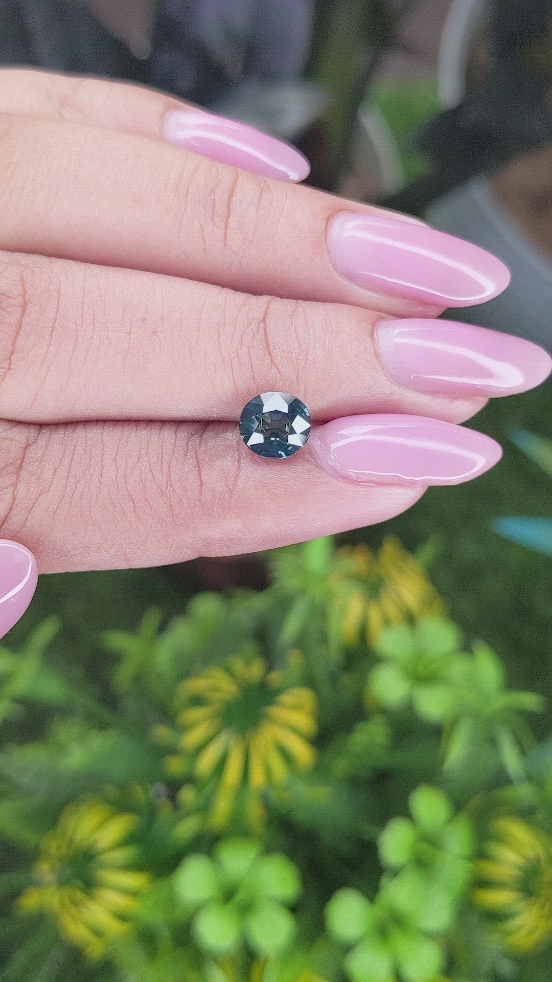 1.53 Ct. Greenish Blue Sapphire from Ceylon (Sri Lanka) Size Video