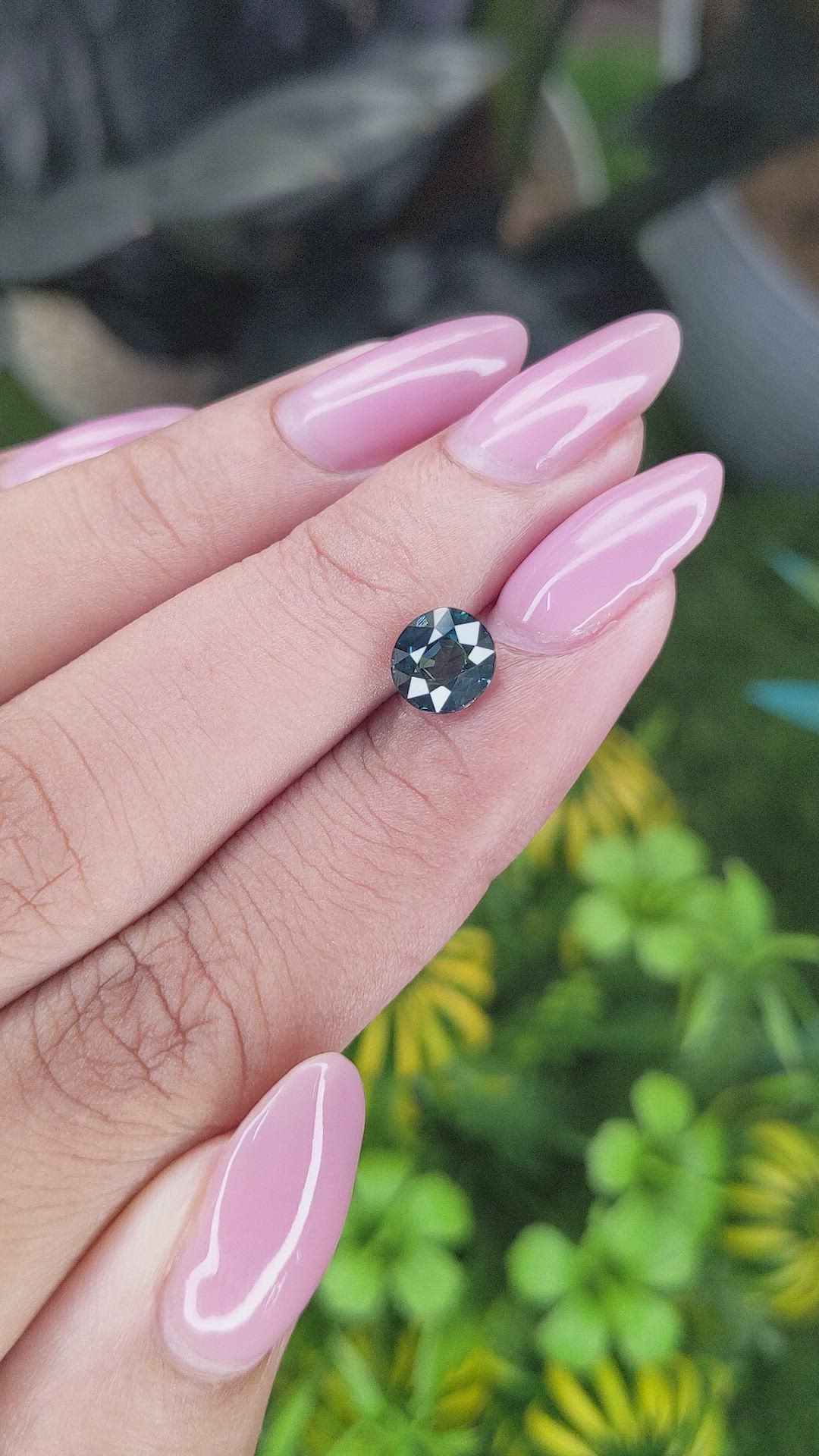 1.53 Ct. Greenish Blue Sapphire from Ceylon (Sri Lanka) Size Video
