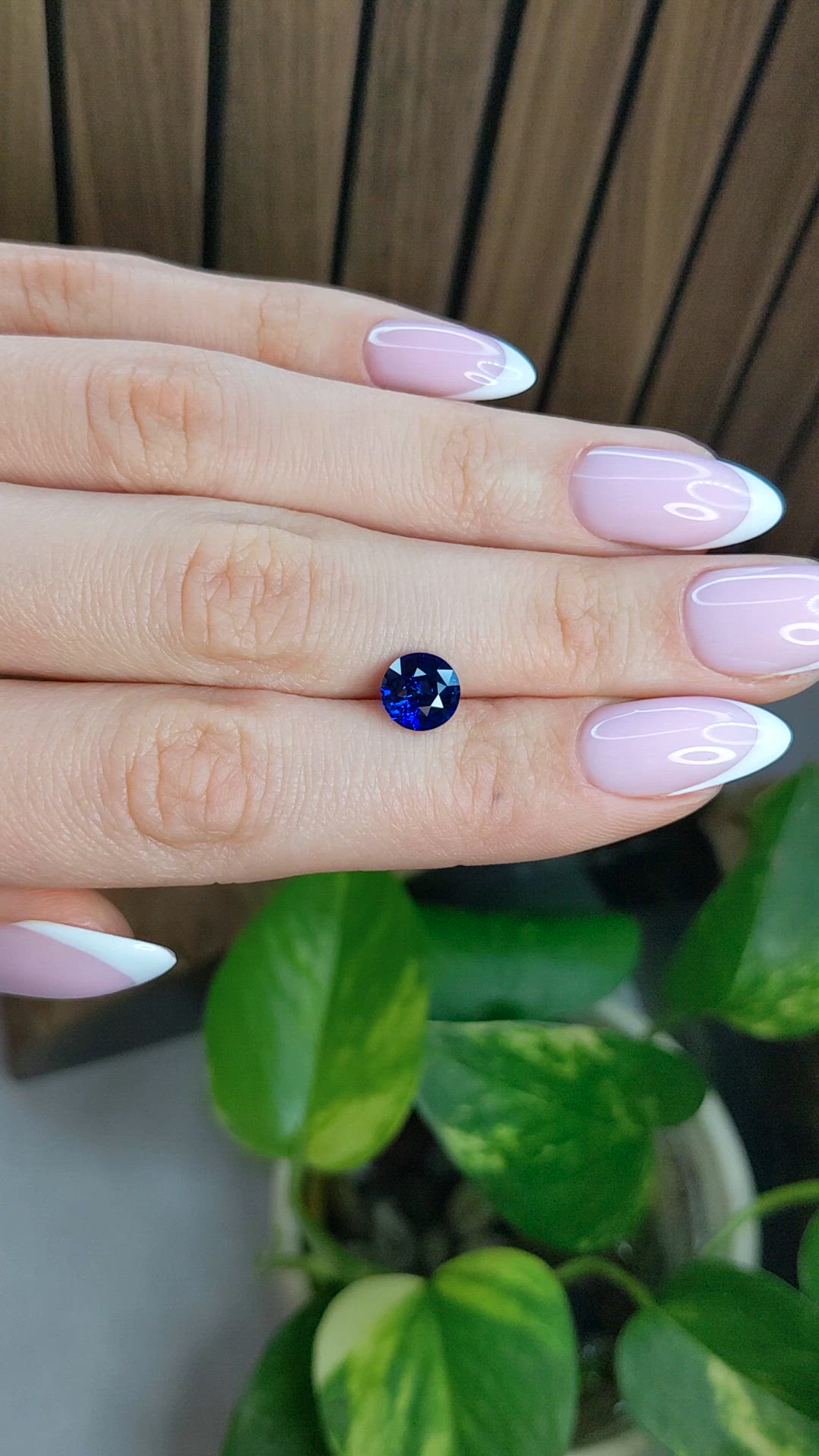2.19 Ct. Blue Sapphire from Ceylon (Sri Lanka) Size Video