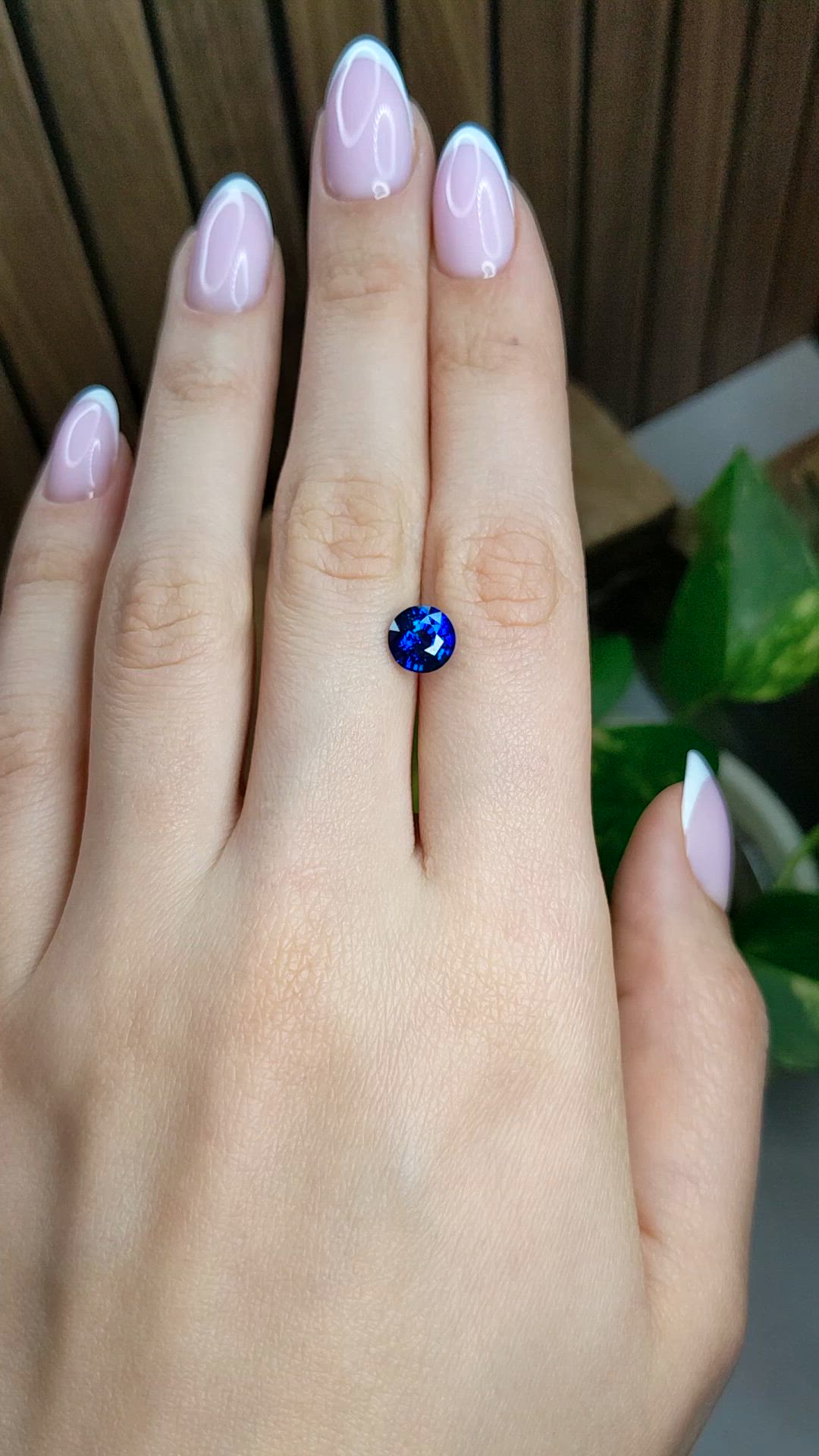 2.19 Ct. Blue Sapphire from Ceylon (Sri Lanka) Size Video