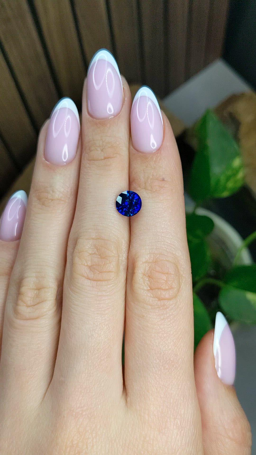 2.19 Ct. Blue Sapphire from Ceylon (Sri Lanka) Size Video