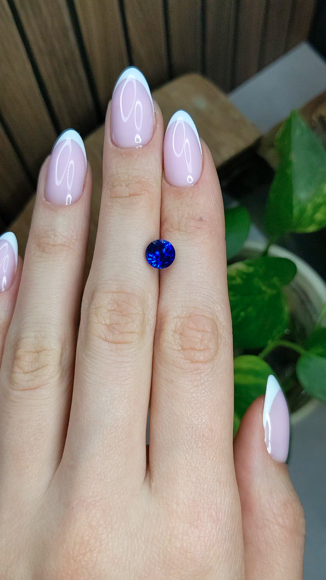 2.22 Ct. Blue Sapphire from Ceylon (Sri Lanka) Size Video