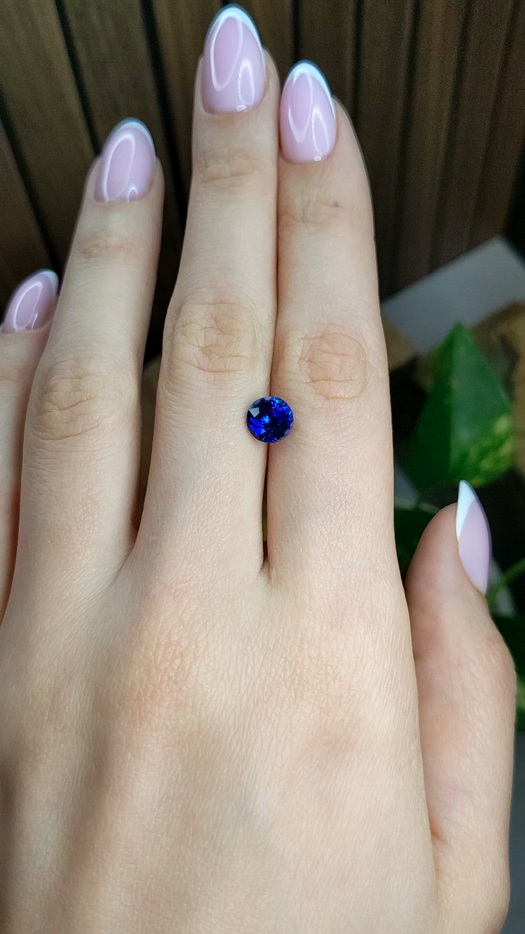 2.22 Ct. Blue Sapphire from Ceylon (Sri Lanka) Size Video