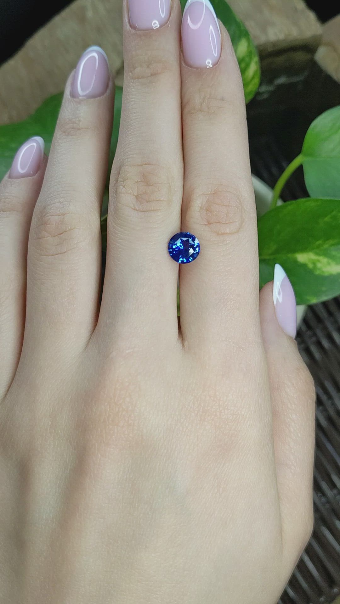 2.09 Ct. Blue Sapphire from Ceylon (Sri Lanka) Size Video