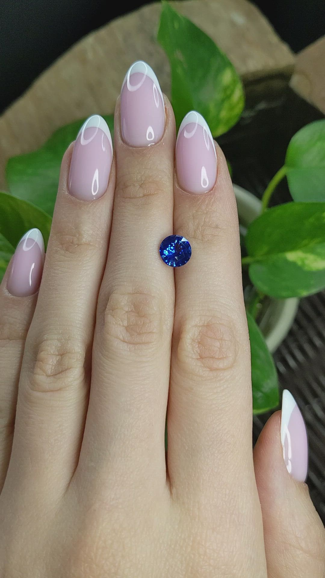 2.09 Ct. Blue Sapphire from Ceylon (Sri Lanka) Size Video