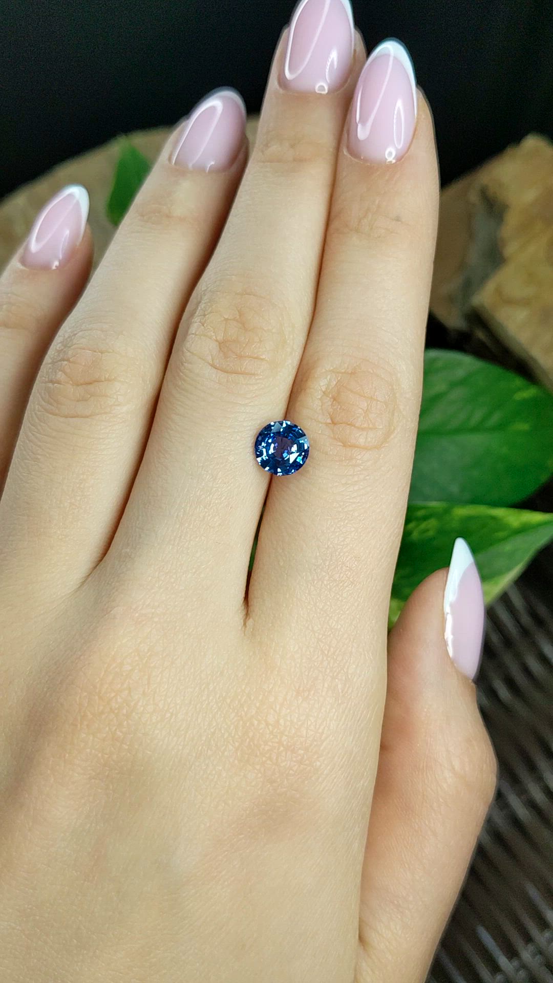 2.04 Ct. Blue Sapphire from Ceylon (Sri Lanka) Size Video