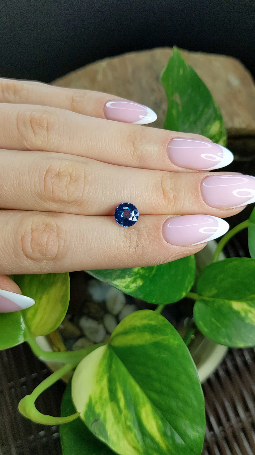 2.04 Ct. Blue Sapphire from Ceylon (Sri Lanka) Size Video