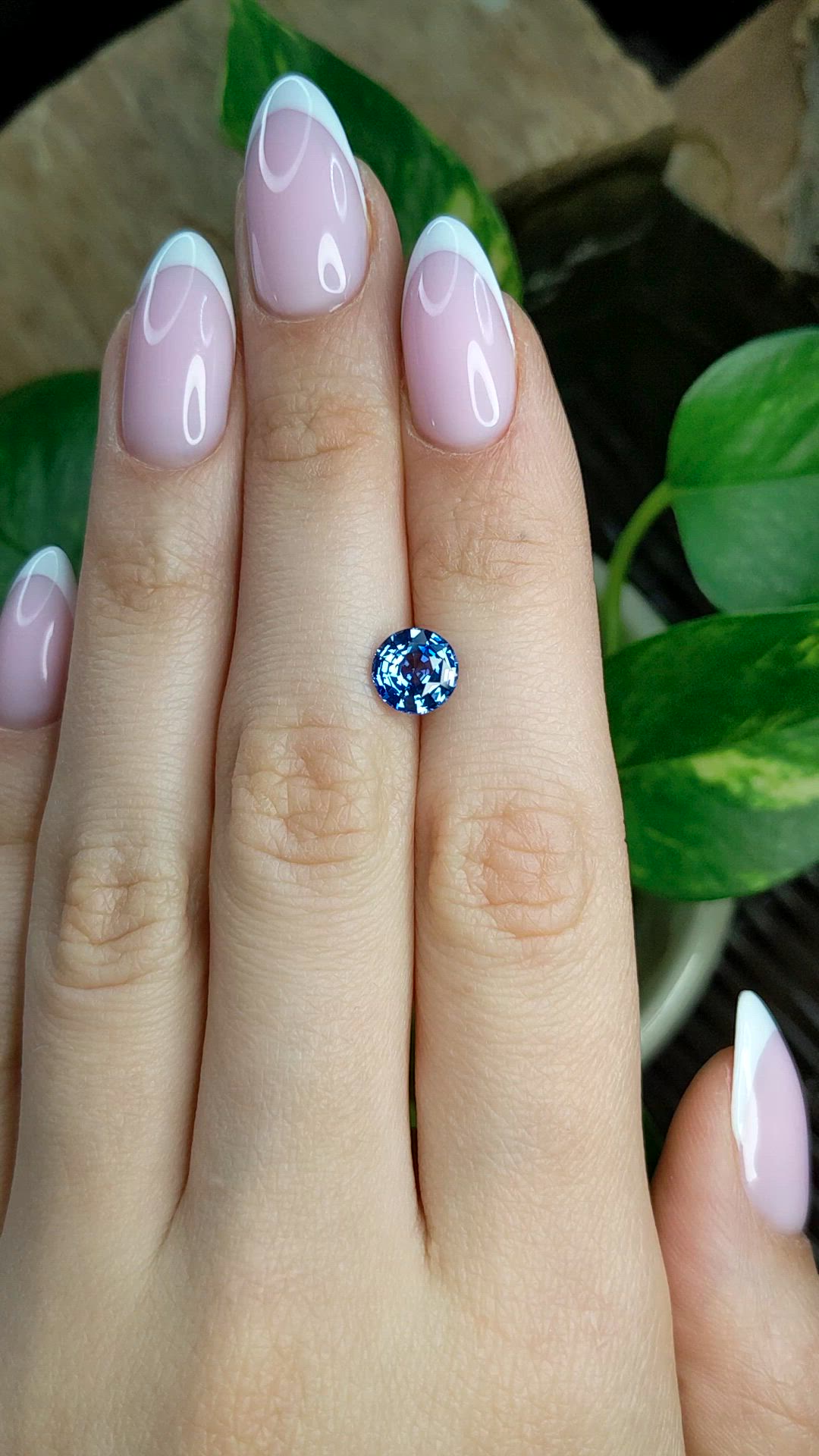 2.04 Ct. Blue Sapphire from Ceylon (Sri Lanka) Size Video