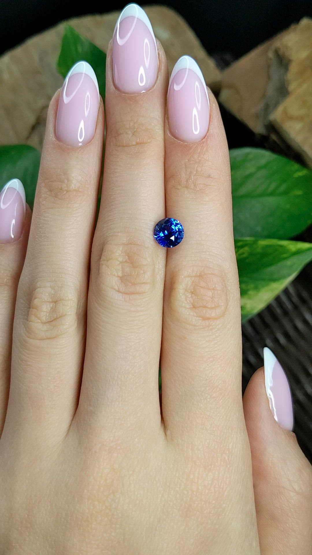 2.01 Ct. Blue Sapphire from Ceylon (Sri Lanka) Size Video