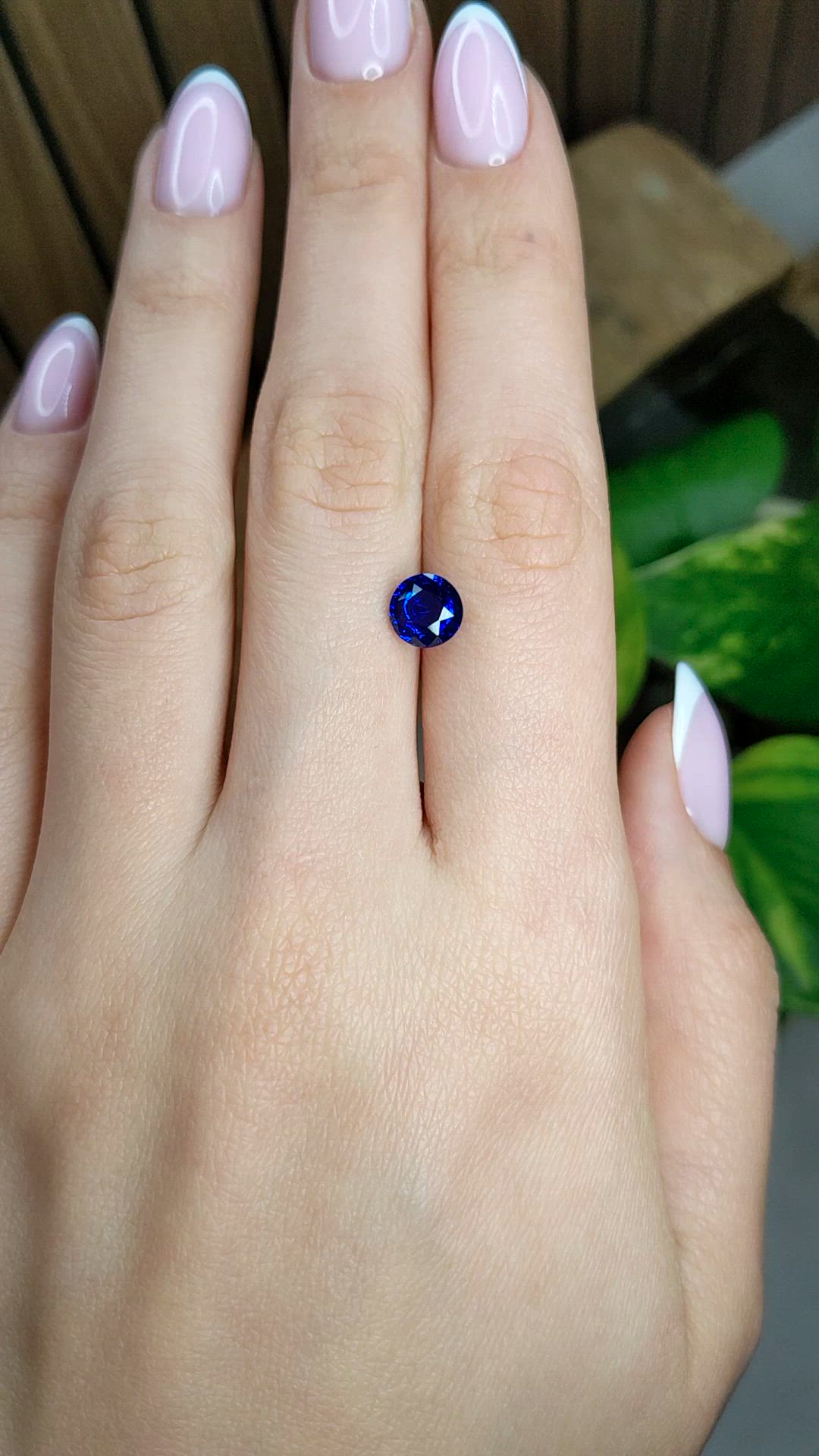 2.01 Ct. Blue Sapphire from Ceylon (Sri Lanka) Size Video