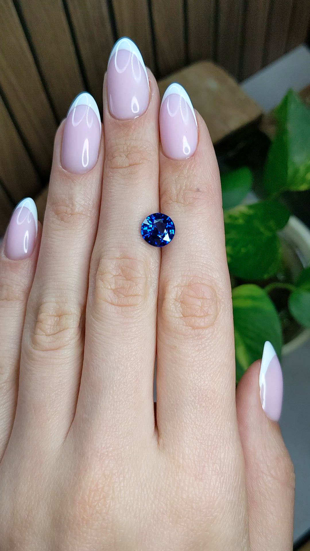 3.06 Ct. Blue Sapphire from Ceylon (Sri Lanka) Size Video