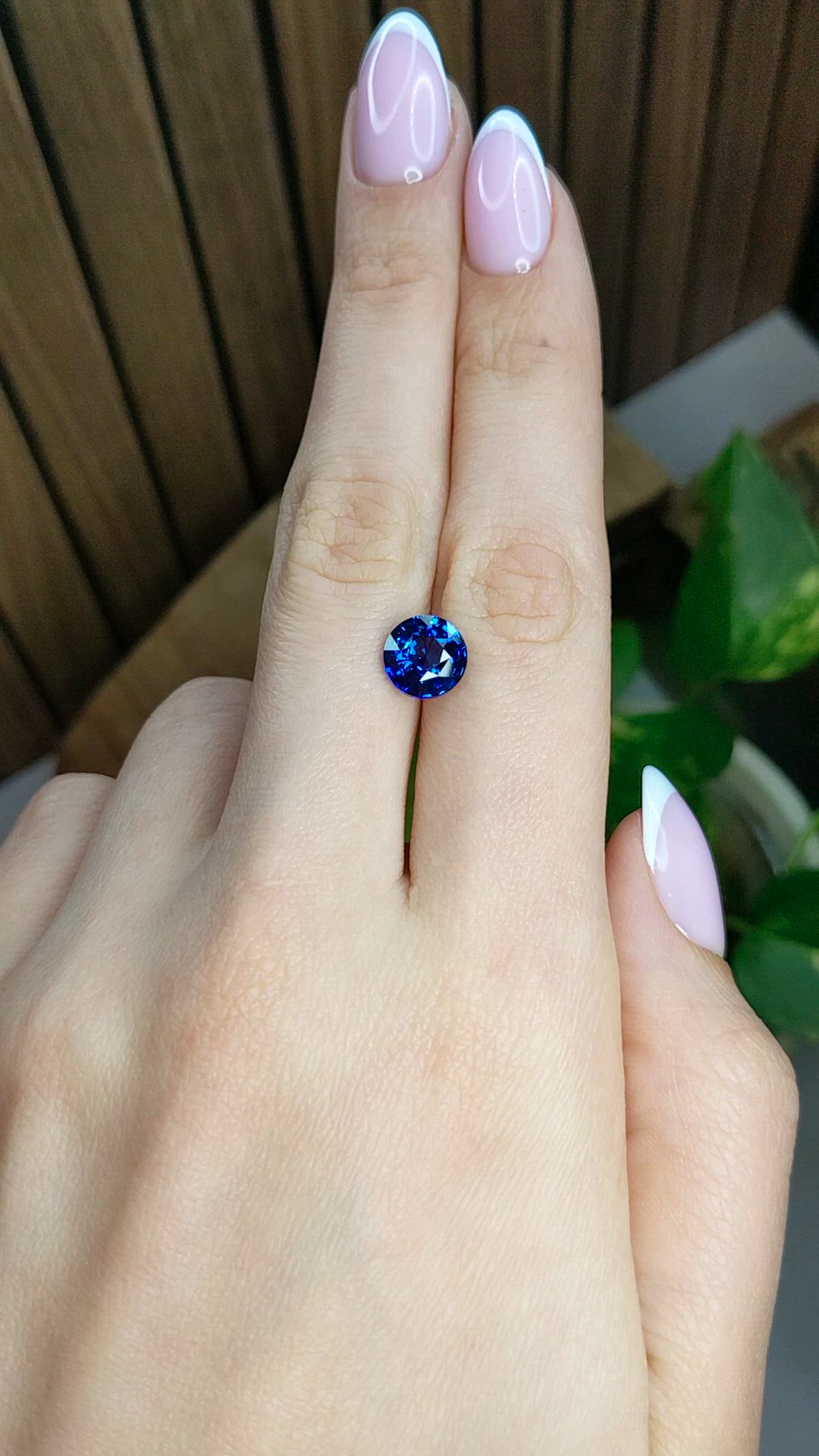 3.06 Ct. Blue Sapphire from Ceylon (Sri Lanka) Size Video