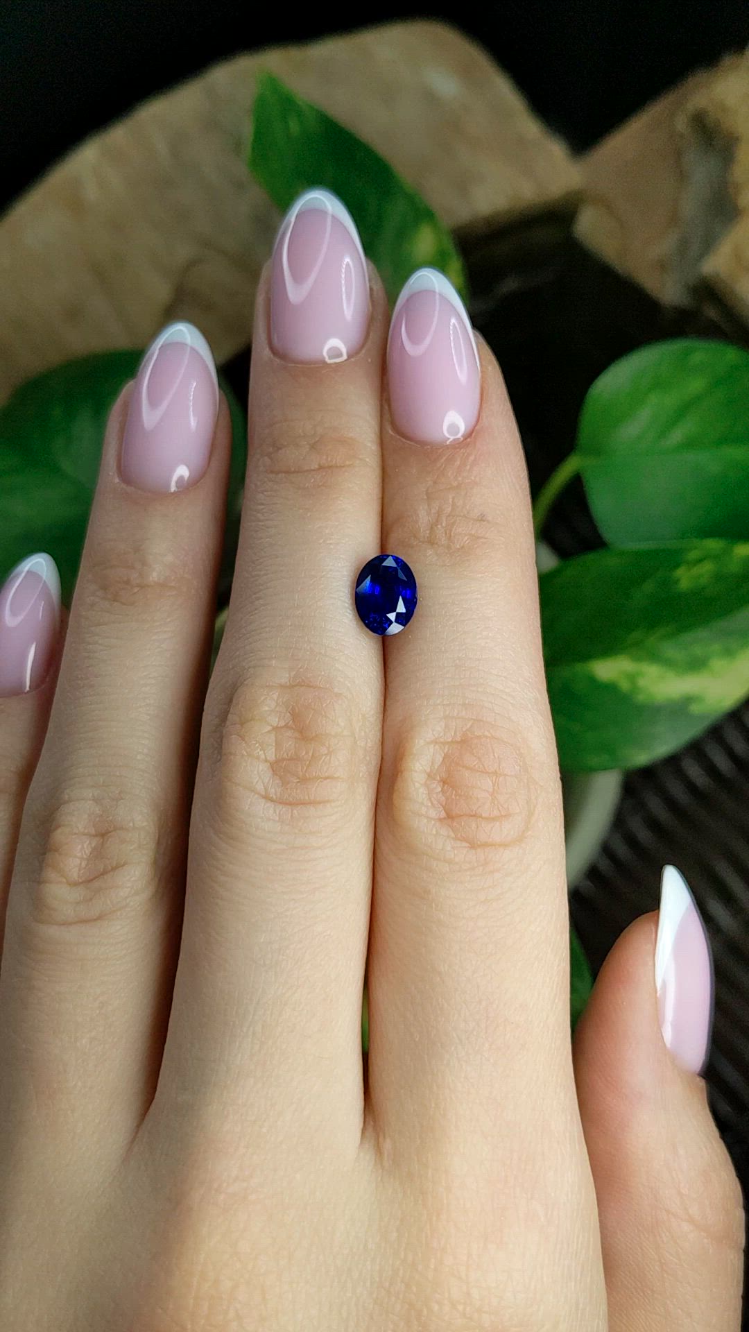 2.08 Ct. Blue Sapphire from Ceylon (Sri Lanka) Size Video
