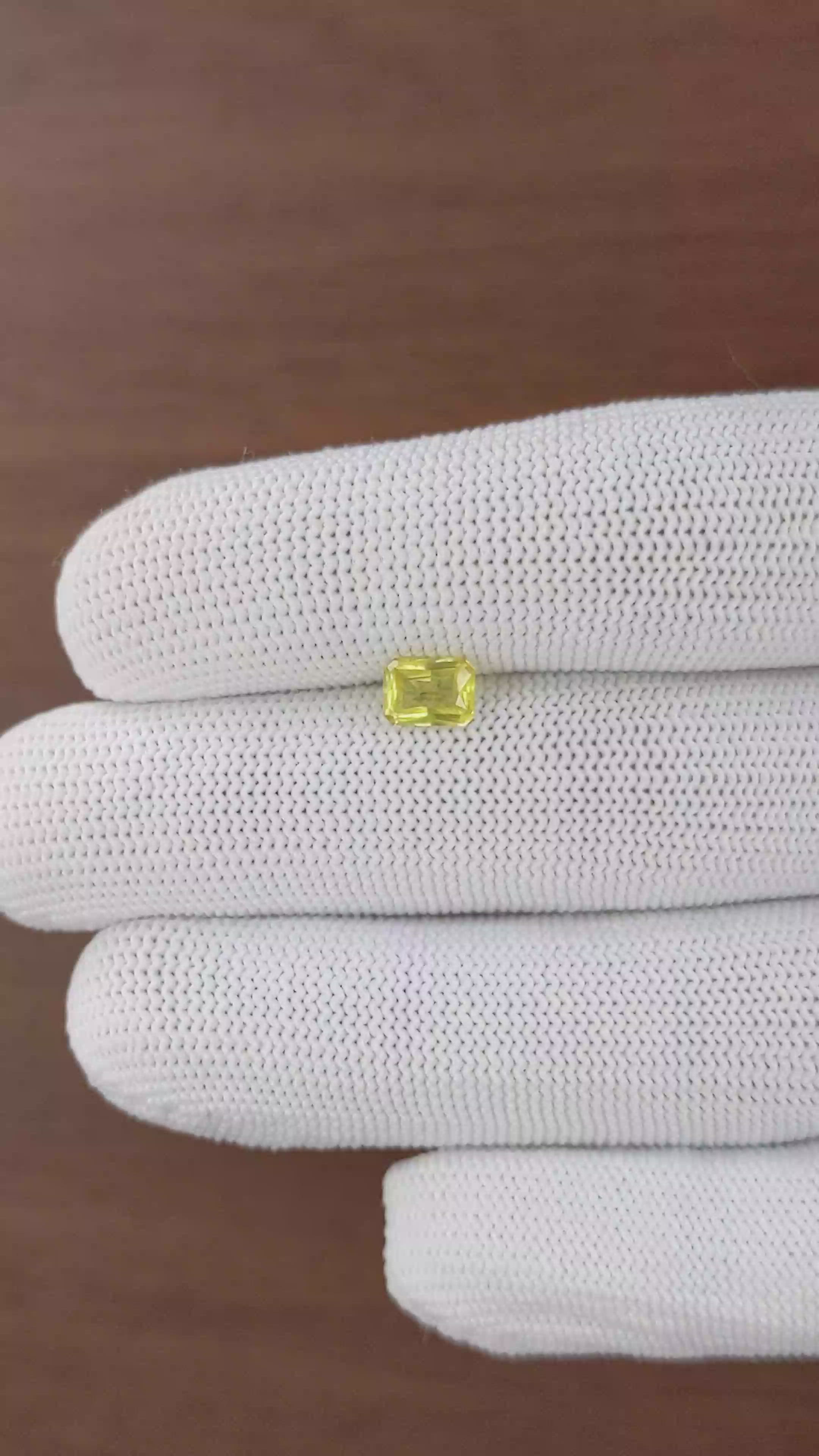 1.01 Ct. Yellow Sapphire from Tanzania Size Video