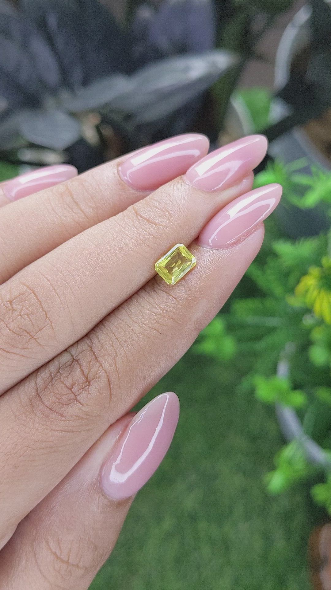 1.01 Ct. Yellow Sapphire from Tanzania Size Video
