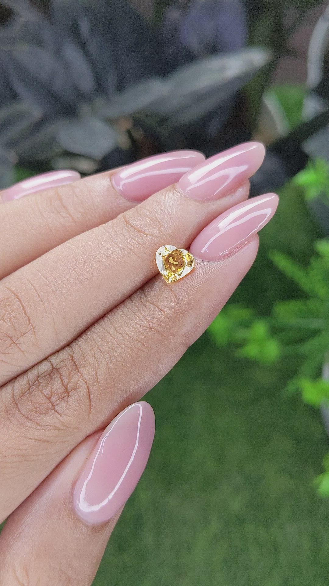 0.99 Ct. Yellow Sapphire from Ceylon (Sri Lanka) Size Video