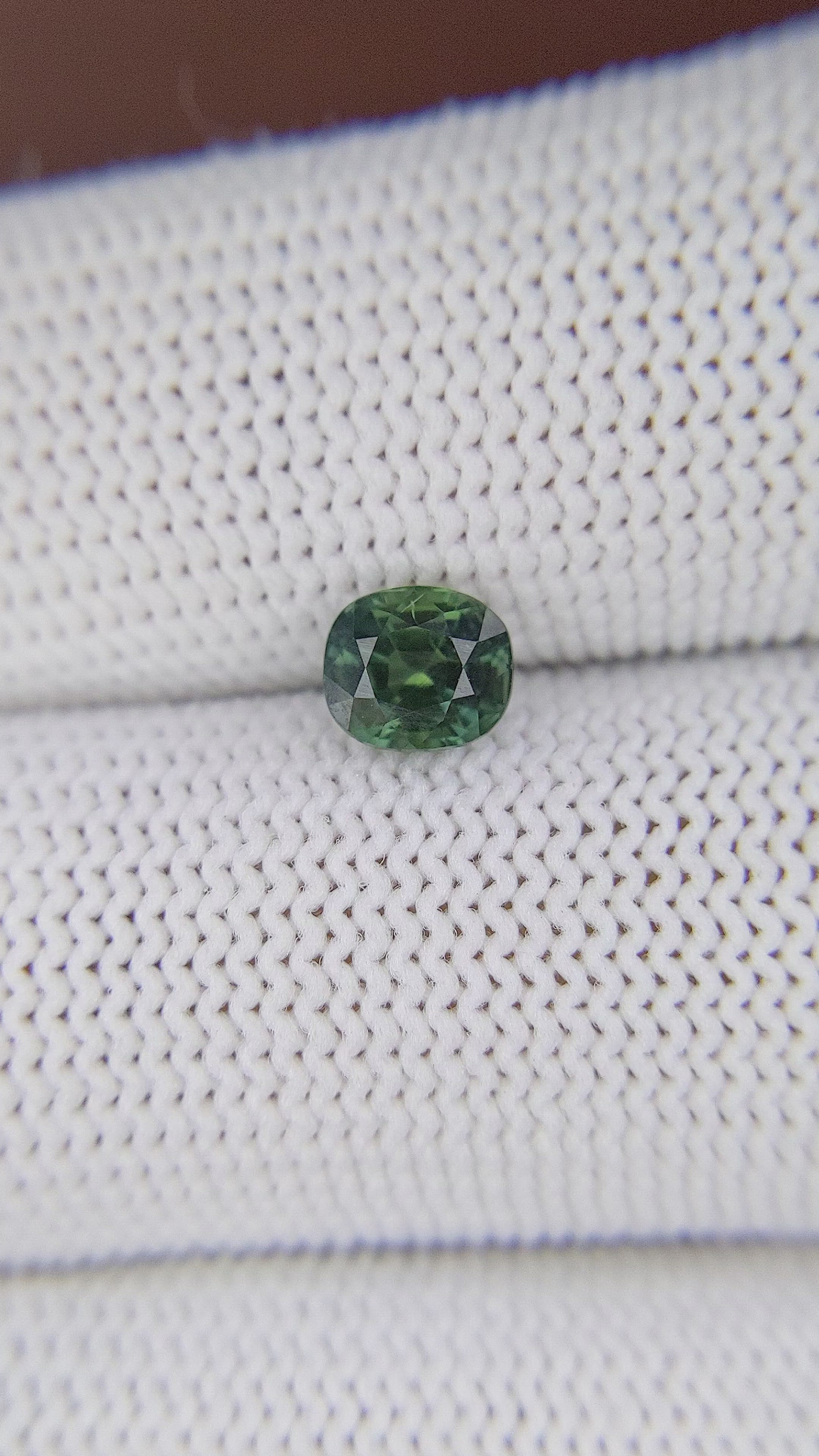 1.12 Ct. Green Sapphire from Madagascar Size Video