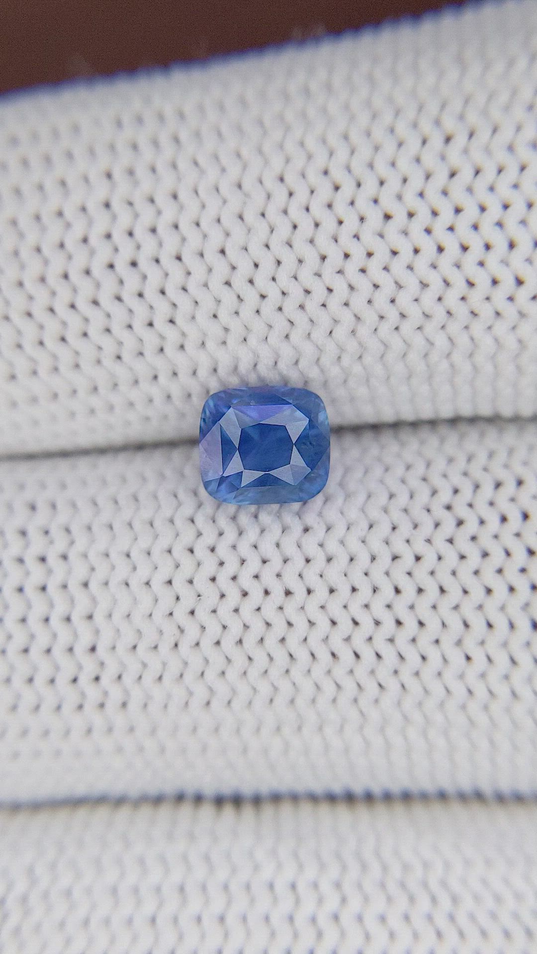 1.50 Ct. Purplish Blue Sapphire from Ceylon (Sri Lanka) Size Video