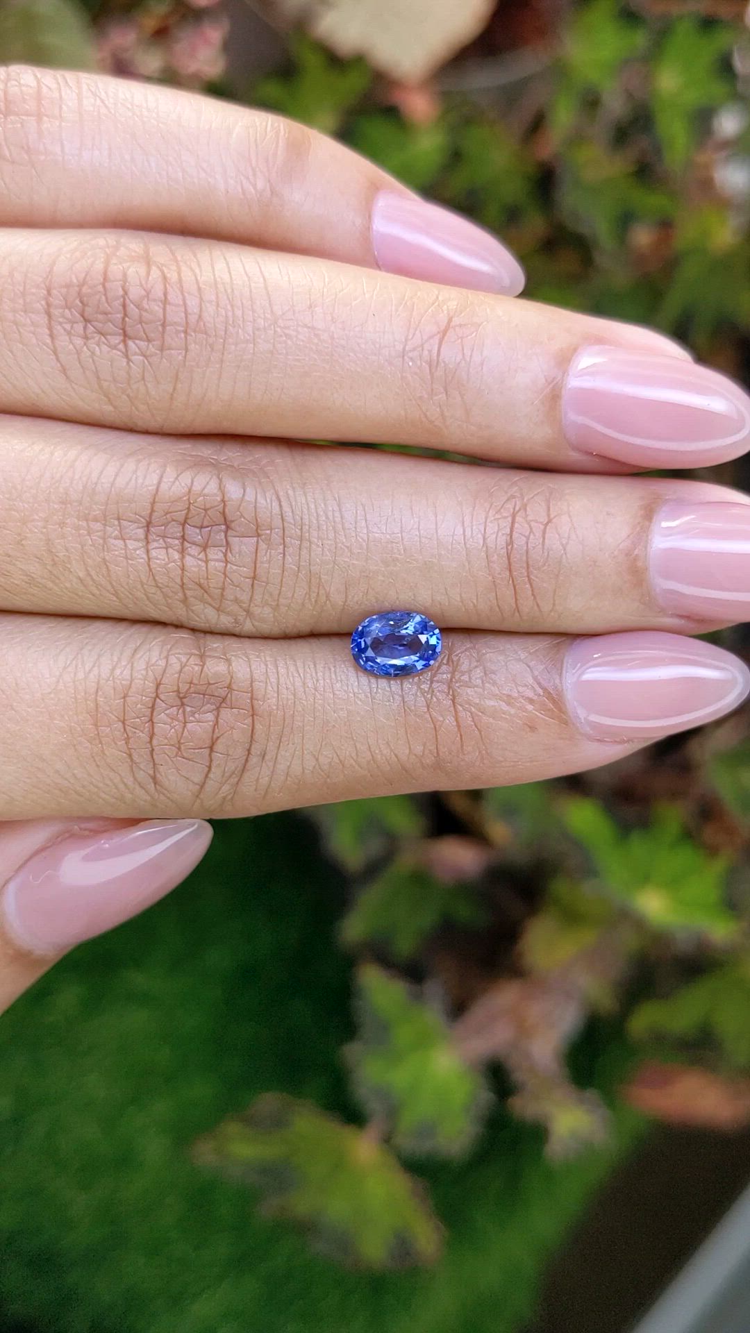 1.17 Ct. Blue Sapphire from Ceylon (Sri Lanka) Size Video